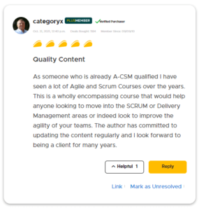 Agile and Scrum Masterclass review