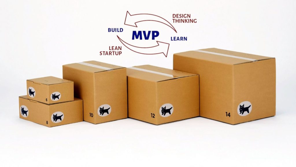 Image explaining the concept of MVP (Minimum Viable Product)