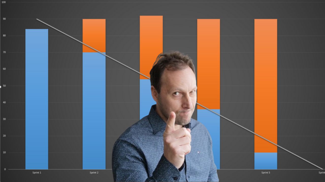 How do you create a burndown chart in Scrum