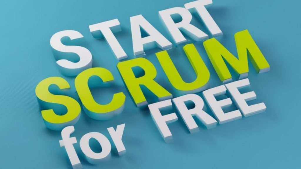 Image promoting the opportunity to start Scrum for free