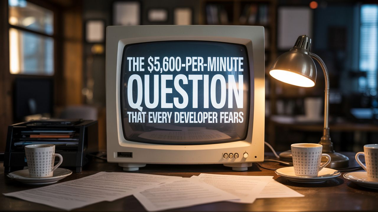 The $5,600-Per-Minute Question That Every Developer Fears
