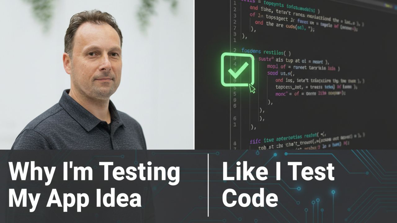 Why I'm Testing My App Idea Like I Test Code. bugs before they're built