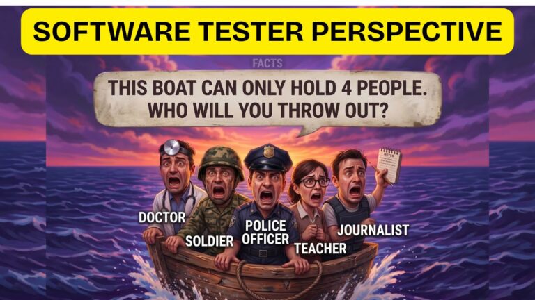 The Lifeboat Test Software Tester Perspective